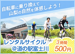 レンタルサイクル＠道の駅富士川
